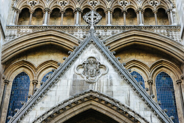 Obraz premium Facade of the Westminster Abbey Cathedral in London, England