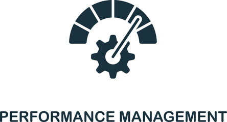 Performance Management icon. Monochrome simple Talent Development icon for templates, web design and infographics