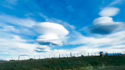 Nubes de tormenta, se acerca un temporal.