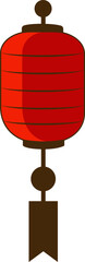 japan chinese new year red yelow gold lantern decoration