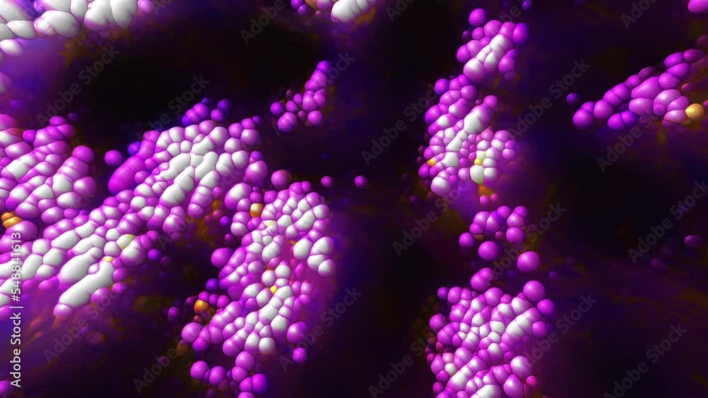 Poster abstract bubbles. computer generated 3d render
