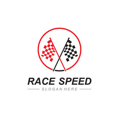 Race flag icon design