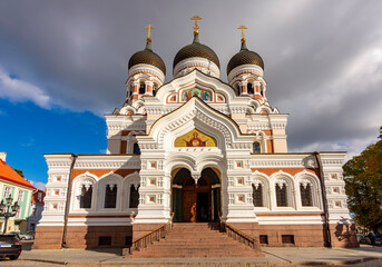 Alexander Nevsky cathedral on Toompea hill in Tallinn, Estonia