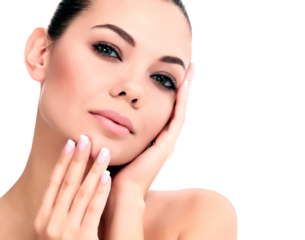 portrait of woman with perfect skin