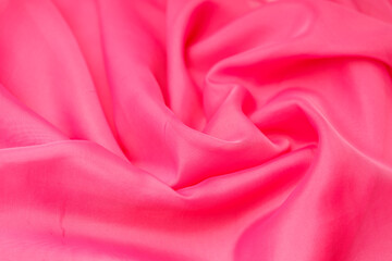 pink silk. wavy fabric. background for design