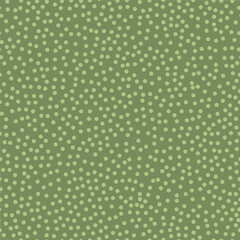 Chaotic dots vector seamless pattern in green color and flat simple style - 548845281