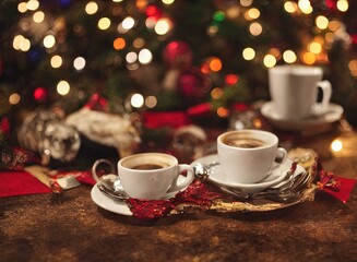 Fototapeta premium Christmas Coffee