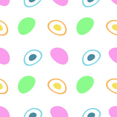 Mochi, seamless pattern, vector. Pattern from colored mochi.