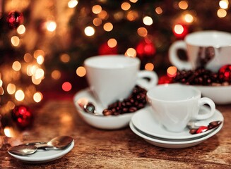 Fototapeta premium Christmas Coffee