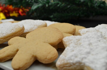 beautiful handmade cookies for Christmas celebration