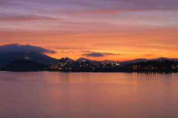 Santa Eulalia at Sunset, Balearic Islands, Ibiza, Spain.