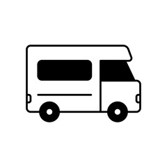 Van Icon, Travel Leisurely in a Van.
