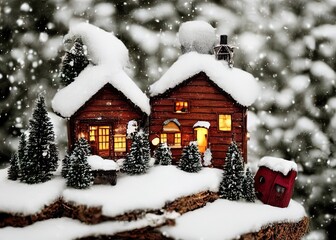 Naklejka premium Snow Globe