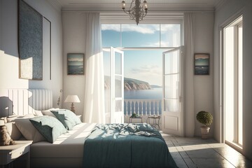 Mastre Bedroom With Terrace Overlooking The Sea