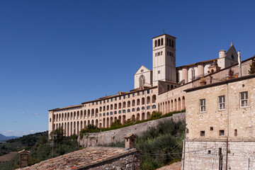 Fototapeta na wymiar Wallfahrtskirche San Francesco in Assisi