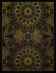 Golden abstract luxury style pattern design