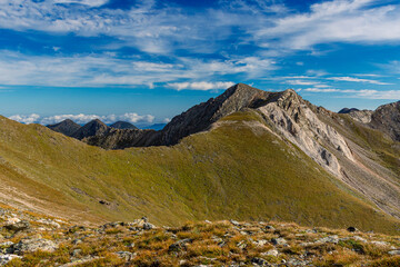 Mountain ridge landscape (Pyrenees Mountains)