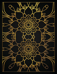 Golden abstract luxury style pattern design