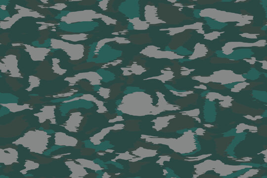 Full seamless green camouflage texture pattern vector for military textile. Usable for Jacket Pants Shirt and Shorts. Army camo design for fabric print and wallpaper.