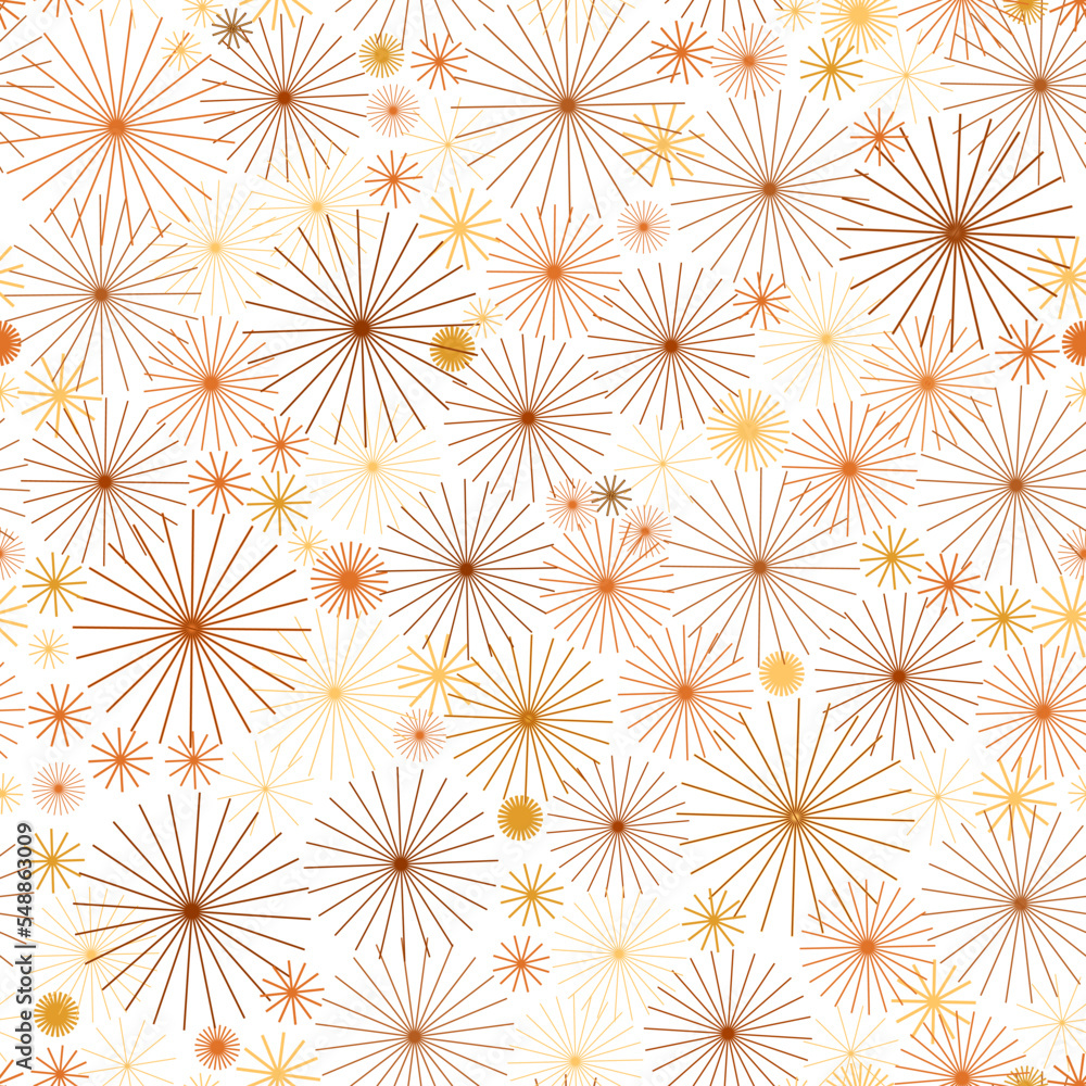 Poster seamless pattern with linear circles. vector repeating texture. stylish background.