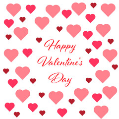 valentine's day background with hearts, love, card, romantic 