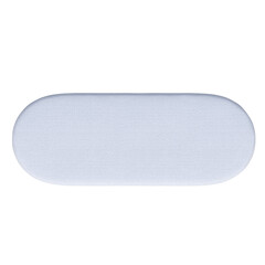 soft pouf isolate on a transparent background, interior furniture, 3D illustration, cg render