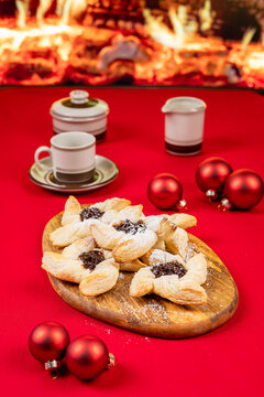 christmas cookies on the table