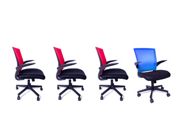 Office chairs in promotion concept