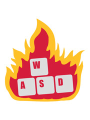Nerd Computer WASD Tastatur 