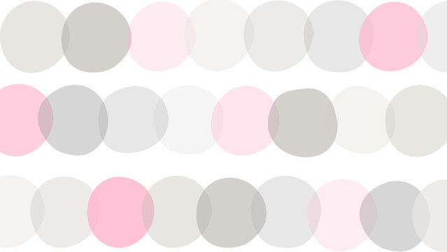 Gray and pink pastel watercolor rounds background vector illustration.