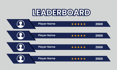 abstract game leaderboard, Game leaderboard with abstract background