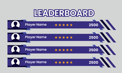 game leaderboard, leaderboard with abstract background