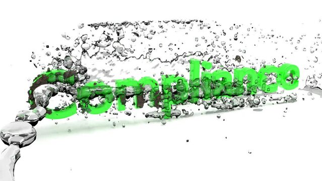 Dirty word compliance washed with water for clear look