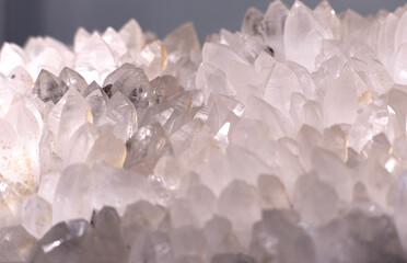 Deposit of rock salt. Minerals. Minerals and crystals.