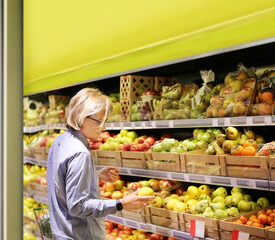 Man buying fruits at the market