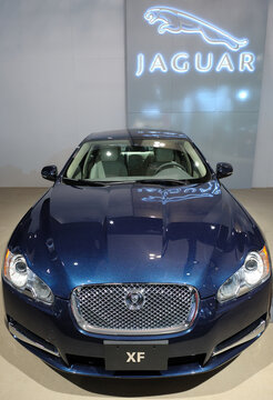 TORONTO, CANADA-FEBRUARY 11, 2010: Jaguar XF at the 2010 Canadian International Auto Show on February 11, 2010 in Toronto