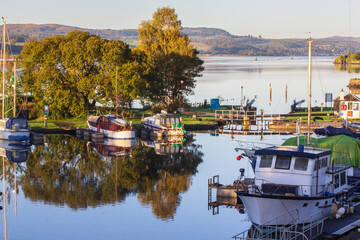 Bowling harbor on the river Clyde 