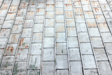 Corrugated metal profile roof installed on a barn house. The roof of corrugated sheet. Roofing of metal profile wavy shape. Modern roof made of metal. Metal roofing.