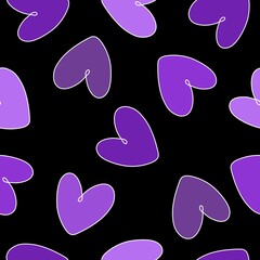 Valentines hearts seamless cartoon pattern for wrapping and kids clothes print and fabrics and gift box