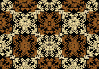 Batik Indonesian: is a technique of wax-resist dyeing applied to whole cloth, or cloth made using this technique originated from Indonesia. EPS 10 Vector