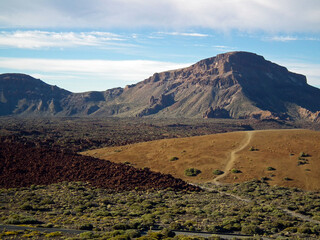 volcanic landscape in island canary islands