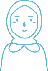 cute young muslim woman