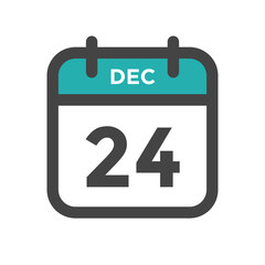 December 24 Calendar Day or Calender Date for Deadlines or Appointment