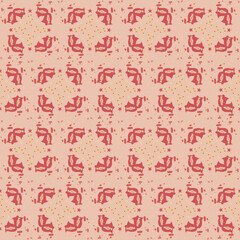 Bell Holly Berry Christmas Tree Star Seamless Pattern Background Garden Nature Winter Art