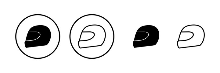 Helmet icon vector illustration. Motorcycle helmet sign and symbol. Construction helmet icon. Safety helmet