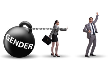 Gender inequality concept in career