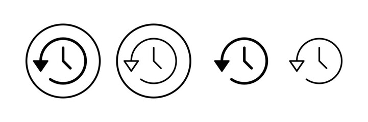 History icon vector illustration. recent event history sign and symbol