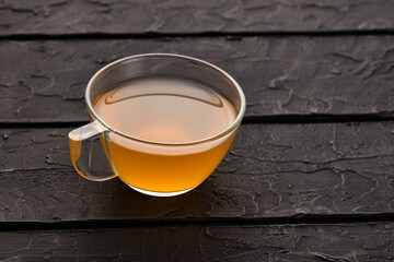 Hot aguapanela, traditional latin american drink - Saccharum officinarum