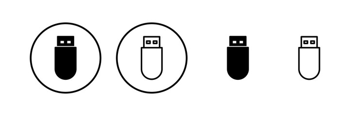 Usb icon vector illustration. Flash disk sign and symbol. flash drive sign.