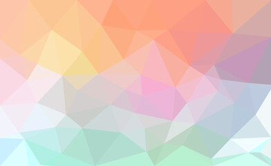 Pastel low poly elegant background, vector multicolor, colorful luxury light backdrop, banner, poster wallpaper